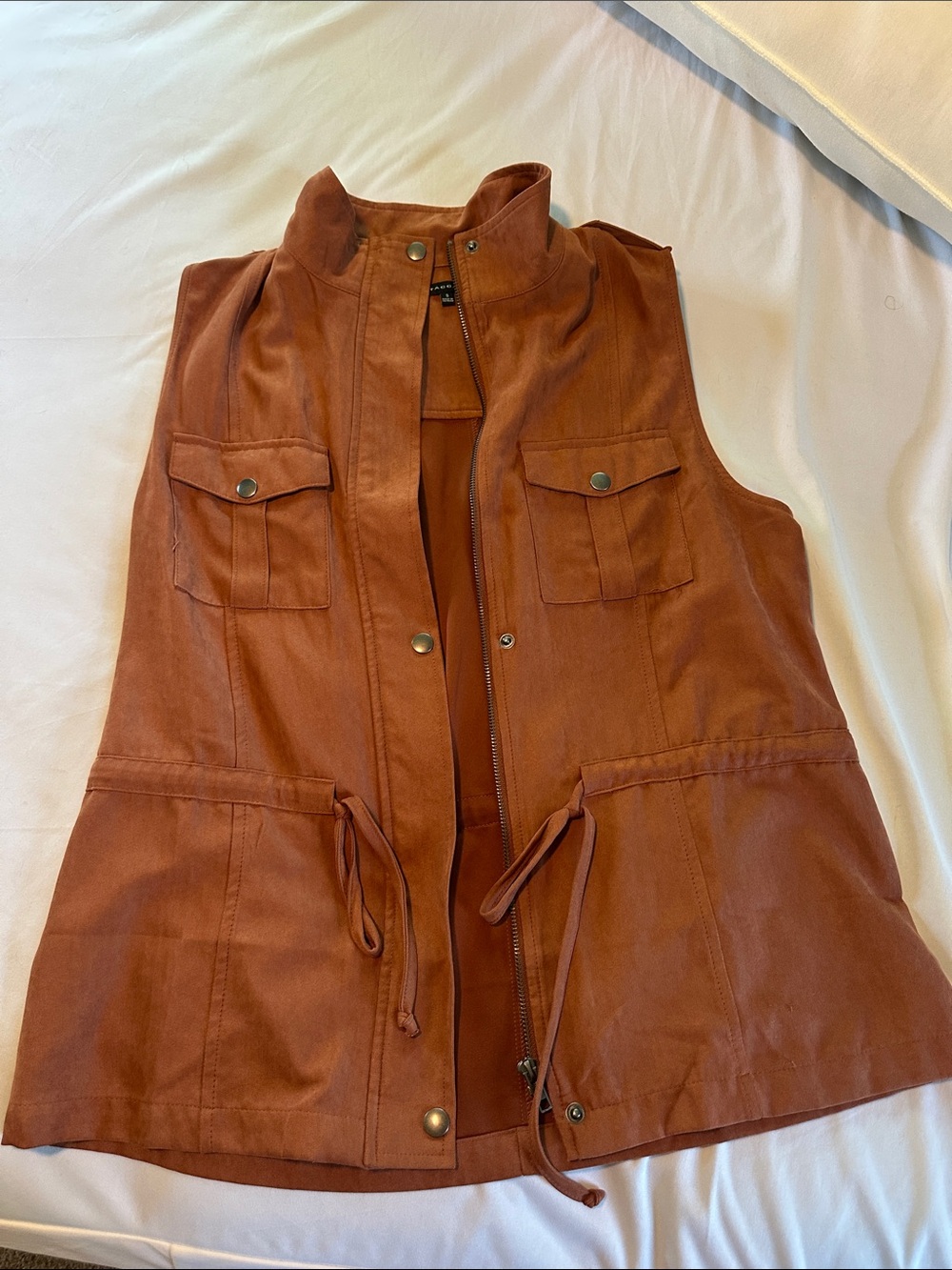 Staccato Rust Drawstring Utility Vest